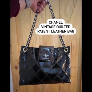 CHANEL vintage quilted leather bag. Yes, it’s authentic!